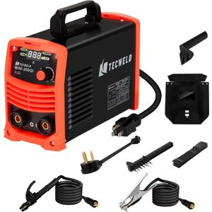 200A IGBT Inverter Welding Machine - Dual Voltage 110V/220V & 240V Portable Stick Welder with Synergic Control, Digital Display, Hot Start, Arc Force, Anti-Stick (For Home & Professional Use) (Mini Mma 200a)