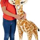 Melissa & Doug Lifelike Plush Standing Baby Giraffe Stuffed Animal 3 Feet Tall