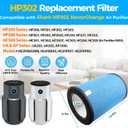 HP302 NeverChange Filter Compatible with Shark HP305 UA1450 HP300 HP200 HC502 UA1450 Air Purifier MAX Air Purifier, Replace Part #HE2FKBAS, #HE2FKBASMB (1 Pack)