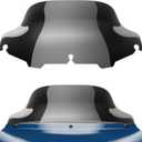 Benlari 8" Black Motorcycle Windshield Windscreen Fit for 1996-2013 Harley Davidson Touring Street Glide Electra Glide Tri Glide FLHT FLHX FLHTK FLHTC FLHTCU