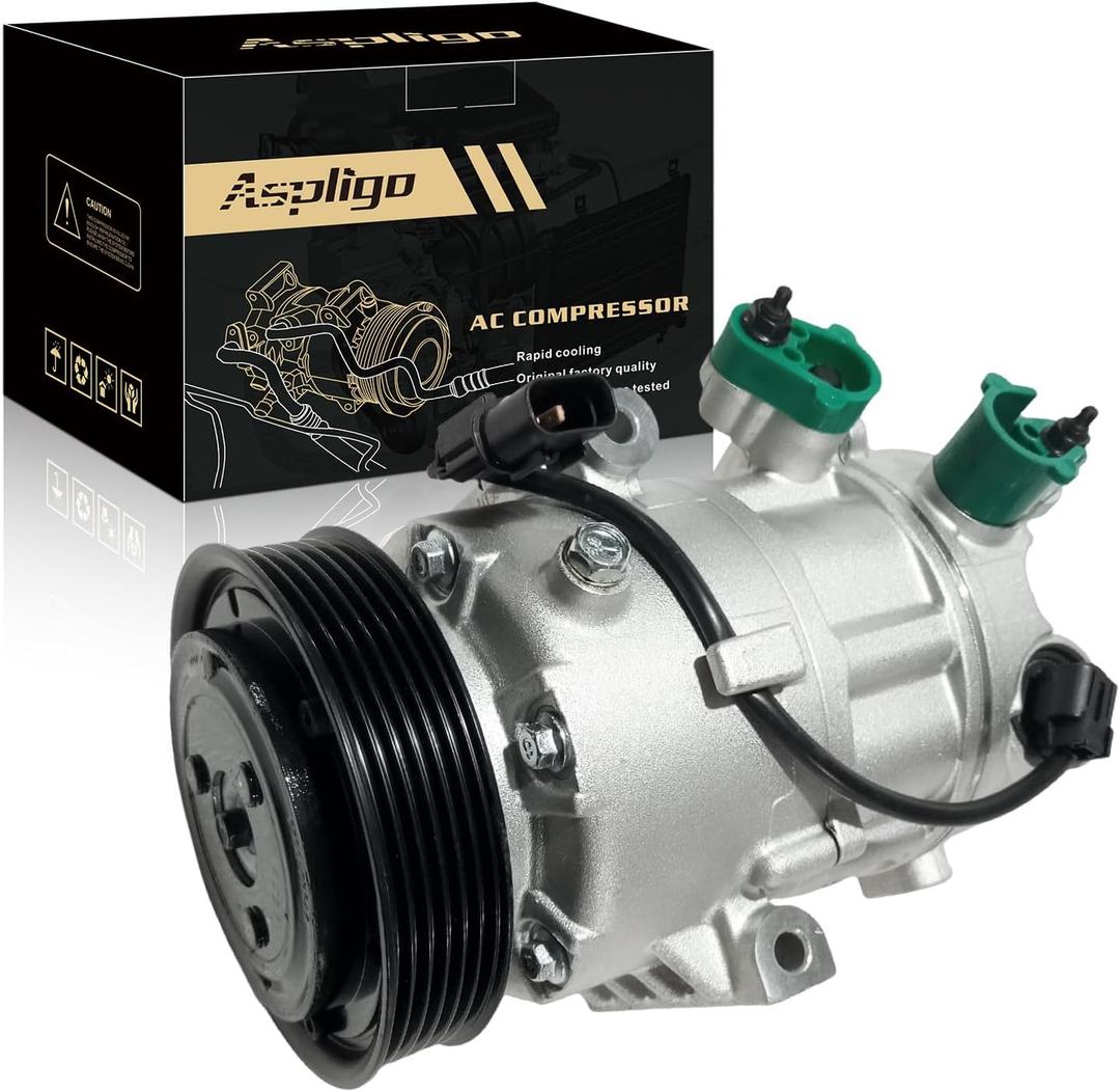 Air Conditioner AC Compressor Fits for Elantra 2014-2016 1.8L/2.0L,Elantra GT 2.0L 2014-2018, Forte 2014-2016 2.0L,for 2014, 2016 Forte 1.8L,CO 29193C,6513202,197383,198383, 97701F2800,97701A5800