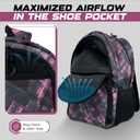 Soccer & Basketball Sports Bag with Ball Pump - Basketball Backpack with Separate Ball & Shoes Holder Compartment, Soccer Basketball Football & Volleyball Bag with Large Capacity (Pink)