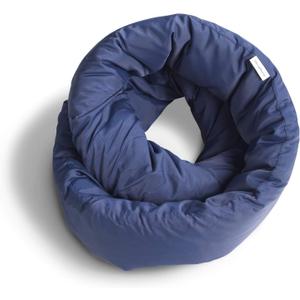 Huzi Infinity Pillow - Home Travel Soft Neck Scarf Support Sleep (Navy)