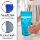 US Acrylic Caf Plastic Reusable Tumblers (Set of 12) 32-ounce Iced-Tea Cups, Coastal | Value Set of Restaurant Style Drinking Glasses, Stackable, BPA-free, Made in the USA | Top-rack Dishwasher Safe