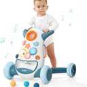 KÜB Montessori Baby Walker - Interactive Push Toy for Toddlers Learning to Walk with Soft Music & Lights, Adjustable Speed & Non-Slip Wheels, Educational Activity Center