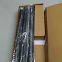 IFELS Heavy Duty Curtain Rods for Windows 66 to 120 Inch,1 Inch Adjustable Black Curtain Rod with Easy Installation and Modern Design,Decorative Long Drapery Rods with Metal Finials (A1,Black,30-120")
