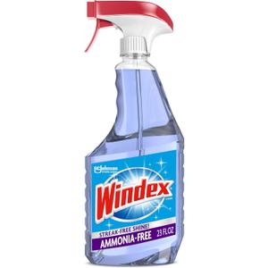 Windex Glass and Window Cleaner Spray Bottle, Ammonia Free, Packaging Designed to Prevent Leakage and Breaking, Surface Cleaning Spray, Crystal Rain Scent, 23 Fl Oz Windex Glass and Window Cleaner Spray Bottle, Ammonia Free, Packaging Designed to Prevent Leakage and Breaking, Surface Cleaning Spray, Crystal Rain Scent, 23 Fl Oz
