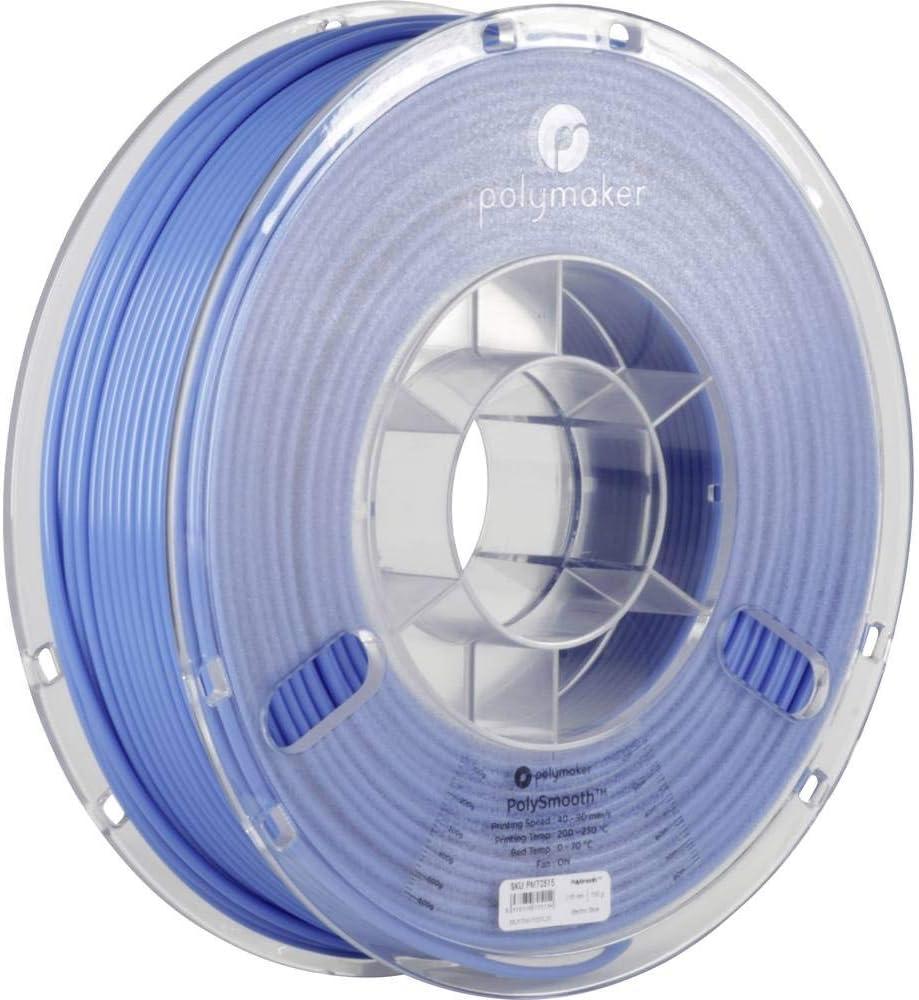 Polymaker PolySmooth PVB Filament 2.85mm(3mm) 3D Printer Filament Blue 750g - Print Like PLA Filament, Easy Smoothable Post Process with IPA Alcohol, Work with Polysher 2.85mm (0.75kg Old Packaging, 123 - 2.85mm Electric Blue Old Packaging (Hex Code: #007abc))
