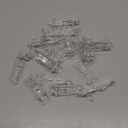 20pcs Plastic Locking Shelf Support Pegs,6.9mm Shelf Pins,Self-Locking Bracket Clips,Clear Shelf Pegs for for Kitchen Cabinet Furniture Book Shelves,6.9mm Peg x 3/4" Thick Shelves