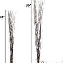 Uniquewise 12 pcs Natural Decorative Dry Branches Authentic Willow Sticks, Home Decoration and Wedding Craft 59 in, DIY Greenery Plants Craft Vases fillers Garden Hotel Farmhouse Decor.
