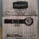 Depend Fresh Protection Adult Diapers, Incontinence & Postpartum Bladder Leak Underwear for Women, Disposable, Maximum, Large, Blush, 72 Count (2 Packs of 36)