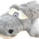 Hofun4U Alligator Plush Pillow, 61 inch Alligator Stuffed Animal, Home Decoration Christmas Valentines Birthday Gift for Boys Girls Adults Kids (Grey) (Gray)
