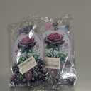 2 x hyzsj DIY Diamond Desktop Ornament Flower Crystal Diamond Art Painting Tabletop Ornaments Single Sided Diamond Ornament for Adult Beginner Home Office Decor Crafts Gift  (ROSE)