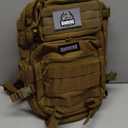 BARRERA warriors- 25l Tactical Backpack -Military Gear- Small travel Backpack Men-Molle Backpack- tactical laptop bag - outdoor backpack - Small assault pack (Brown 25l)