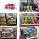 Drink Organizer for Fridge-White Automatic Pusher Glide,12oz 16oz 20oz-Soda Dispenser for Fridge-Holds up to 25 Cans, 38CM