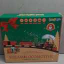 Letapapa Train Set, Christmas Train Sets for Under The Tree, Electric Train Toy for Boys & Girls, Toy Train w/Steam Locomotive, Tracks, Lights & Sound, for 3 4 5 6 7 8+ Year Old Kids