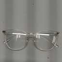 Gaoye Blue Light Blocking Glasses, Retro Round Eyewear Frame Anti Eyestrain Computer Glasses for Women Men - GY1688 (Transparent Frame/Transparent Lens)