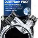 Camco Dual Flush Pro Camper/RV Holding Tank Rinser - Features 3-Inch Gate Valve & Reverse Flush Valve - Empties & Flushes RV Black Water Tanks and RV Sewer Hose (39062)