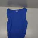 SUUKSESS Women Sexy Backless Crop Top Summer Y2K Going Out Tank Top Casual Sleeveless Basic Top Shirts (Hemp Blue, XS)