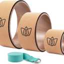 Florensi Back Roller - Back Stretcher, Back Cracker, Yoga Wheel, Deep Tissue Massager - for Back Pain Relief, Back Cracking, Yoga Stretching, Trigger Point Therapy - Foam Padded Rollers