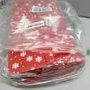 Fuyoooo 24 Pcs Christmas Wine Gift Bags Bulk Christmas Tree Pattern Design Reusable Wine Bottle Gift Bags with Handles for Xmas Thanksgiving Xmas Birthday Party(Green)