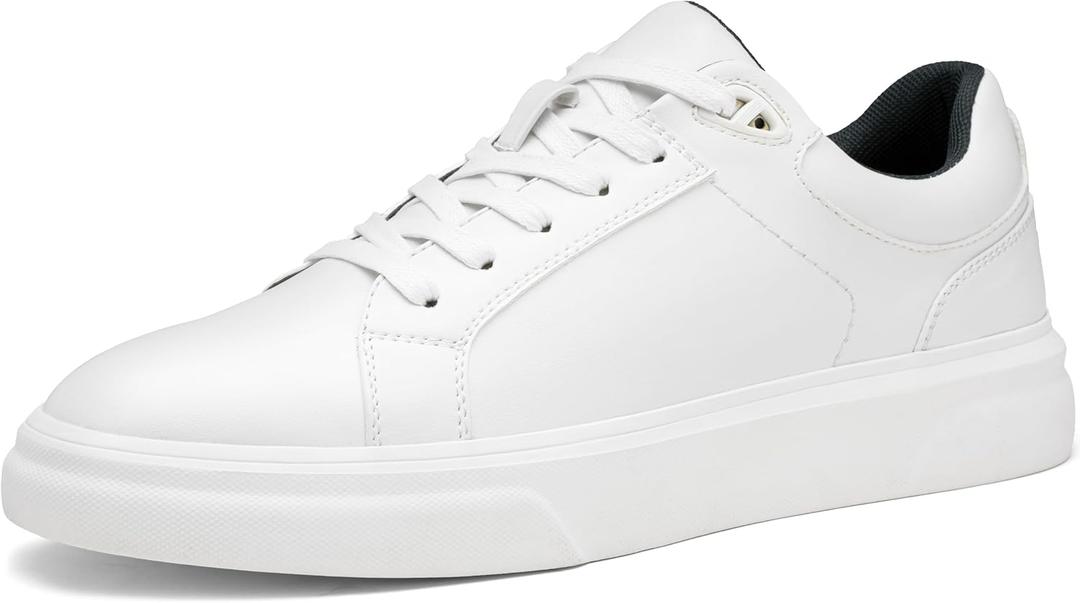 Vostey Men's Casual Shoes Fashion Sneakers Breathable Business Sneakers for Men (9.5, 5012a-white)
