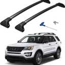 Roof Rack Cross Bars 300lbs Compatible with Ford Explorer 2016 2017 2018 2019 Limited/XLT/Sport/Platinum Heavy Duty Aluminum Lockable Roof Rails Crossbars Rooftop Cargo Carrier Luggage
