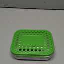 LunchBots Medium Trio II Snack Container - Divided Stainless Steel Food Container - Three Sections for Snacks On the Go - Eco-Friendly, Dishwasher Safe, BPA-Free - Stainless Lid - Green Dots