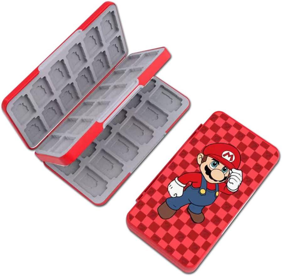 PERFECTSIGHT Switch Game Case Compatible with Nintendo Switch OLED & Switch Lite, 48 Switch 2 Game HolderCute Switch Game Card Case Cartridge with 48 Slots Game Card Storage, Mali