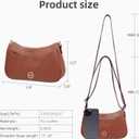 Prettyzys Womens Shoulder Bag,Small Size Crossbody BagsVegan Leather Purses For Women With Adjustable Strap Handbags