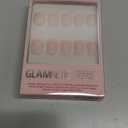 Glamnetic Press On Nails - French Peach | Super Short Round Fake Nails with Pastel Peach French Tips and Glossy Finish, Salon Quality | 15 Sizes - 30 Nail Kit with Glue