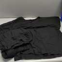 Tankaneo Womens Maternity Pajamas 2 Piece Lounge Set Soft Short Sleeve V Neck T-shirt Cropped Pants Pregnancy Loungewear XL