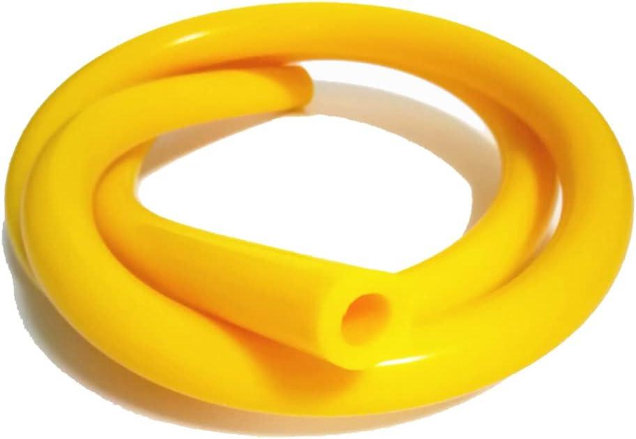 5/16" Silicone Vacuum Tubing Hose Line 10 FT (3 Meter) 130 PSI Maximum Pressure Yellow (8mm ID X 14mm OD)