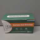 No Drill Curtain Rod Holders, Heavy Duty Self Adhesive Curtain Brackets Hooks, Adjustable Nail-Free Stick on Wall Hangers for Bathroom, Bedroom, Kitchen and Livingroom (14 Pack)