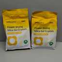wisedry 10 LBS Silica Gel Flower Drying Crystals, 2 Packs of 5 LBS, Fine Crystals < 1mm, Color Indicating, Reusable