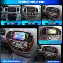 Android 14 Car Stereo Radio for Toyota 4Runner 2002-2009, for Tundra 2003-2006, for Sequoia 2003-2007, 4+64G 7'' Touch Screen Radio with Wireless CarPlay/Andriod Auto/Bluetooth/WiFi/Backup Camera/GPS