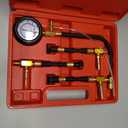 Betooll Fuel Pressure Test Kit 0-100PSI with 9.49,7.89,6.30 Fuel Line Fittings