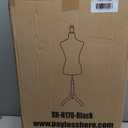 FDW Manikin 60-67Height Adjustable Female Dress Model Display Torso Body Tripod Stand Clothing Forms (Black, 60-67 Inches)