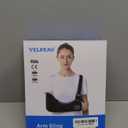 Velpeau Arm Sling Shoulder Immobilizer for Women and Men, fit Left or Right Arm - Rotator Cuff Support Brace - Medical Sling for Shoulder, Clavicle, Elbow Injury (Comfort type, Large: Bust 33.5-41)