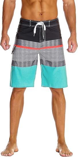 Nonwe Men's Sportwear Quick Dry Board Shorts with Lining 34