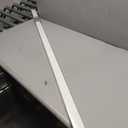 ZSTARR PVC Light Gap Blockers for Window Shades White 58" 4pcs