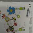 Baby Stroller Arch Mobile, Adjustable Musical Cirb Mobile Toys with Universal Clamps, Versatile Activity Toy Bar for Baby Bouncer Infant Car Seat Toy Stroller Toys Mobile for Bassinet Crib - Orange