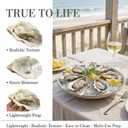 Toyvian 4pcs Artificial Oysters, Fake Shellfish Seafood Model Scallop Food Photography Prop Food Sample Display for Home Kitchen Party Decoration B