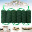 Elcoho 6 Pcs Floral Foam Garland, 4 ft Flower Sponge Blocks Kit, Absorbent Flower Holder for Fresh & Dried Flowers Arrangement Floral Foam Bricks for Wedding Garden Home Decor