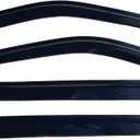 Window Visors Rain Guards for Nissan Kicks 2018-2024 | 4PCS Out-Channel Vent Visors | Smoke Tinted Wind Deflectors | Reduce Rain Noise, Improve Airflow | Easy No-Drill Install