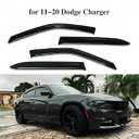 ZZDSNJ Rain Guard 4-Piece for 2011-2020 Dodge Charger Windows Visor Vent Visor Shield Shade Smoke