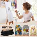 33pcs Paint Brush Set,Paint Brushes for Acrylic Painting, Oil, Watercolor,Professional Paintbrushes with Flat, Filbert, Fan, Palette Knife,ect.Art Supplies for Artists and Beginners