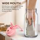 Mihlapi Breast Milk Pitcher, 32 OZ Mason Jar Pitcher with Lid Double Leak Proof,1 Quart Breastmilk Storage Containers for Fridge, Glass Jug for Sun Tea, Juice, Cold Brew Coffee