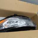 Silscvtt Headlights Front Head Lamps Replacement for Fusion 2017-2019 Halogen DRL Projector Headlights Left Side (Driver Side)