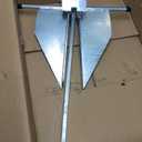 Galvanized Fluke Anchor 8 LB 10 LB 13 lb for Different Size Boats Pontoon, Deck, Fishing, and Sail